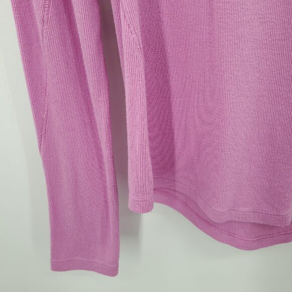 Lululemon Hold Tight Long-Sleeve Shirt M Velvet Dust Pink - Picture 10 of 15